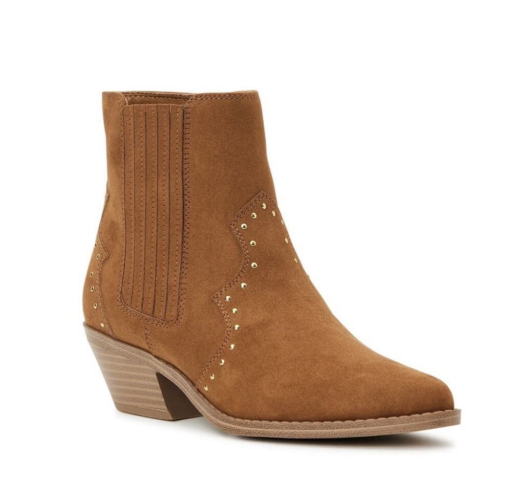 No Boundaries Women's Bling Western Boot Tan Size 7